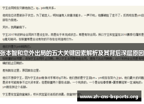 张本智和意外出局的五大关键因素解析及其背后深层原因 张本智和意外出局的五大关键因素解析及其背后深层原因